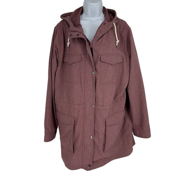 Duluth Trading Co Women's Plus Hooded Mist Master Jacket Size 1X - Picture 1 of 16